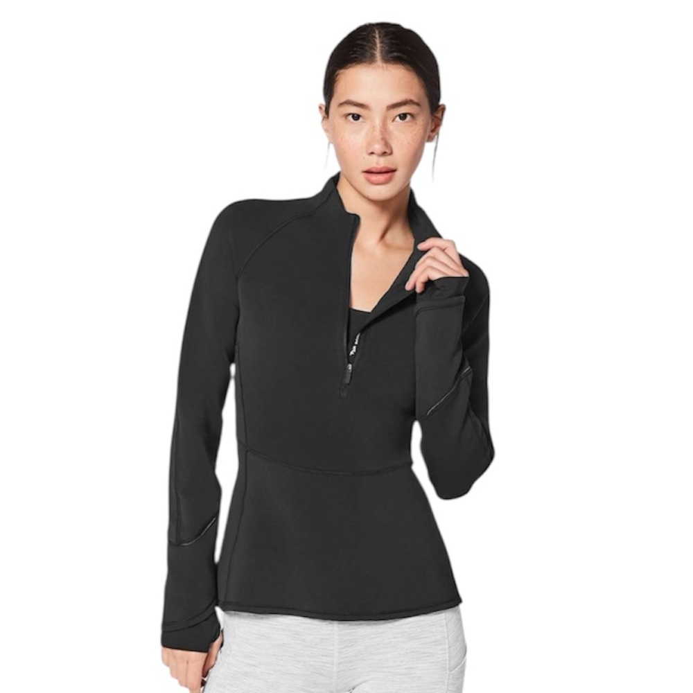 Lululemon Women’s Weather Or Not 1/2 Zip Top in Black Size 10